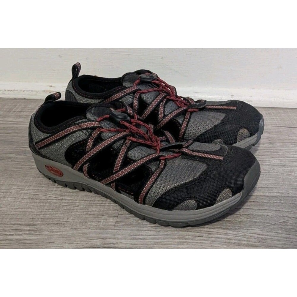 Chaco Outcross Junior Black Gray Hiking Low Top Sandals Youth Size US 3 Sneakers